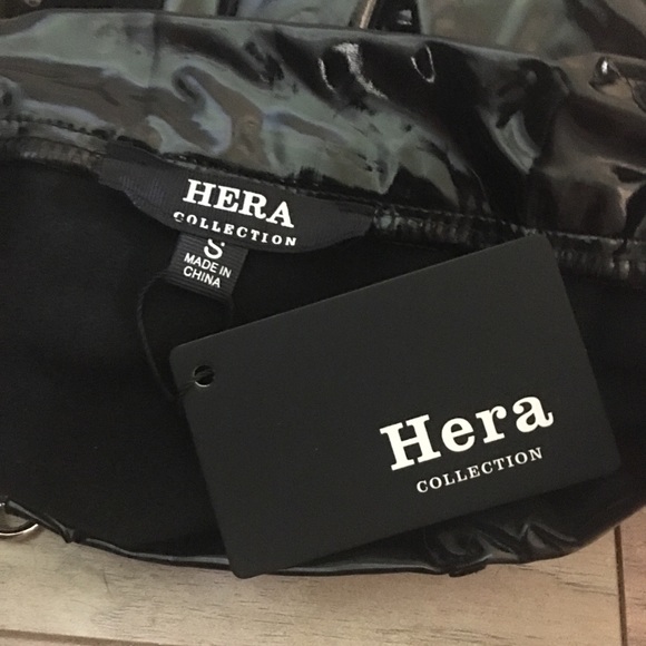 Black Latex Mini Skirt  NWT - Picture 4 of 5